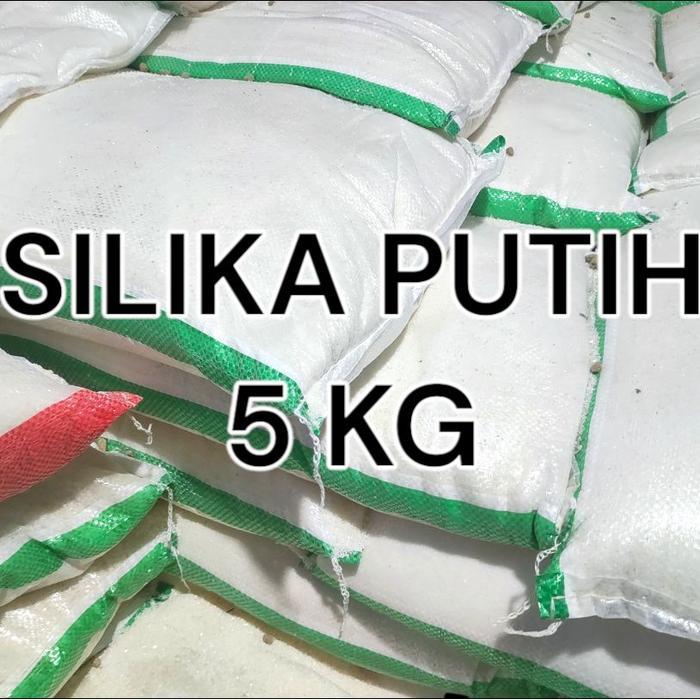Silika putih 5 kg / pasir silika putih / pasir silika / silika putih / pasir aquascape / pasir
