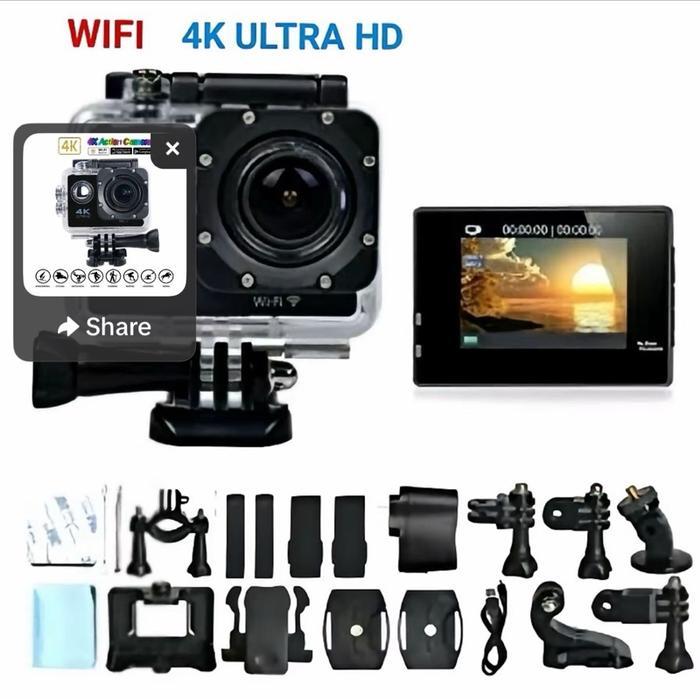 Premium Bundling Kogan Wifi Action Camera Plus Memory Card Kamera Foto Original