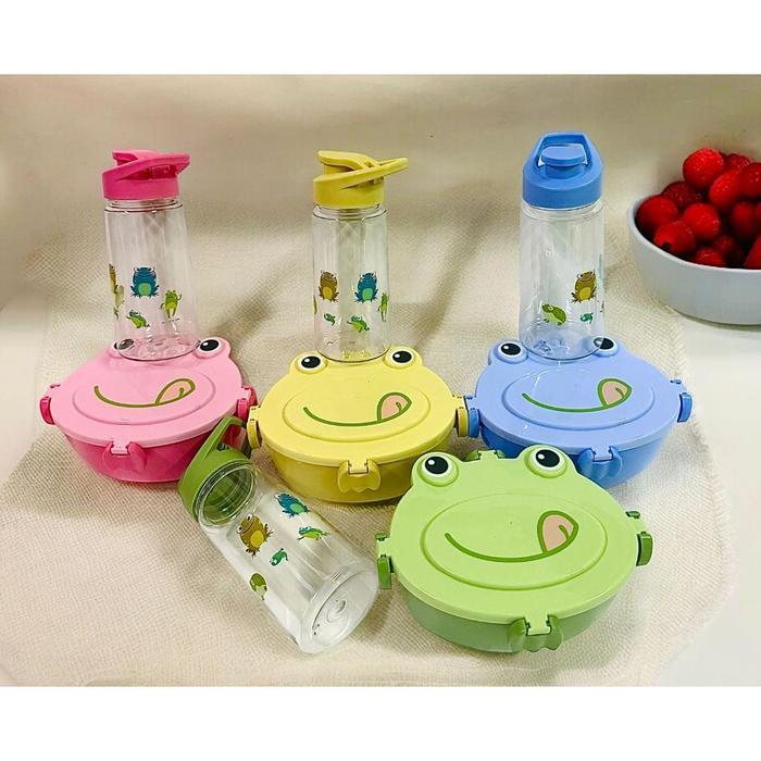 TERLARIS Lunch Box Anak Set /Lunch box Free tempat minum anak/Paket Lunch Box Anak READY