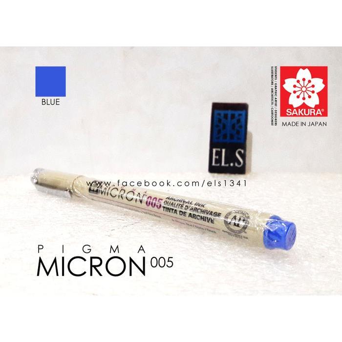 Terlaris Sakura Pigma Micron Pen 005 Blue