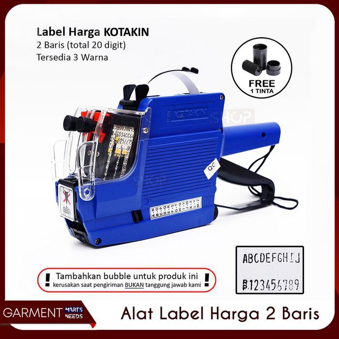READY Alat Label 2 Baris Huruf Angka Price Labeller MX 6600