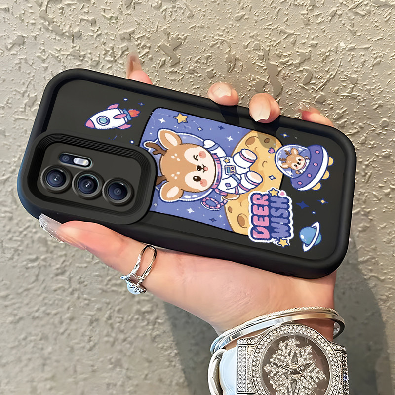 Casing Hp OPPO Reno 6 Case Rusa Astronaut Lucu Kasing Promo Cesing Kesing Silikon Liquid Softcase