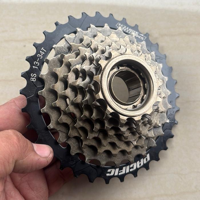 Pacific Sprocket Gear Gir 8 Speed Megarange Ulir Drat Sepeda Lipat Minion Federal Mtb Rb Balap Bs