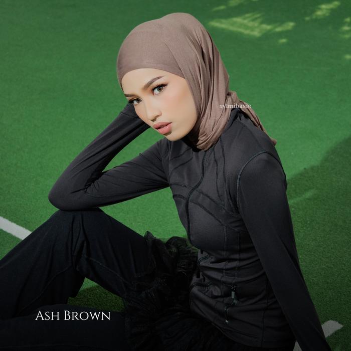 [New Collection] Salwa Sport And Daily Hijab by Sylmibasic - Ash Brown