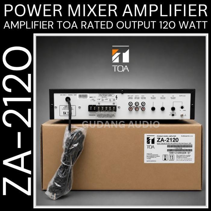 Za-2120 Power Mixer Amplifier Toa Za-2120 Za 2120 120 Watt Ampli Masjid Mushola Original