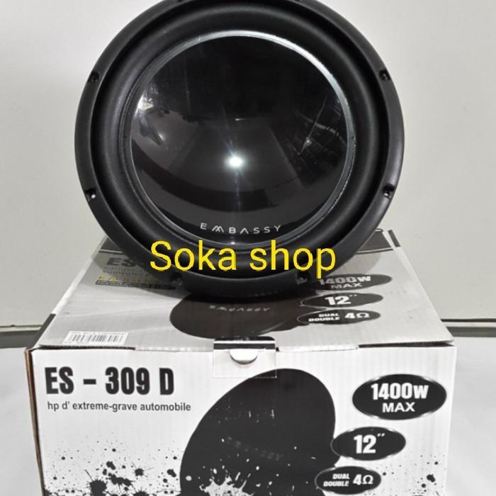 TERLARIS SUBWOOFER 12" EMBASSY ES-309D DOUBLE COIL EMBASSY ES 309 D