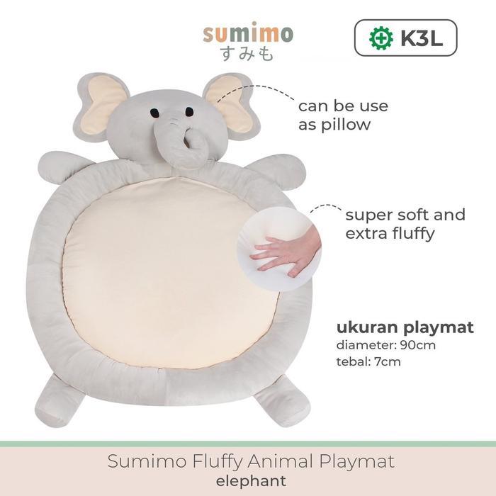 TERMURAH Sumimo PLAYMAT ANIMAL Ba Fluffy / Playmat Bayi / Kaet Bayi / Alas Tidur Karakter Binatang