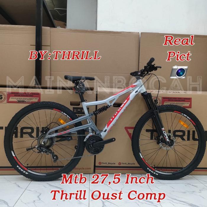 TERMURAH Sepeda Gunung Thrill Mtb 27,5 Inch Thrill Oust Comp 27,5 Thrill Oust Comp Terbaru - silver 