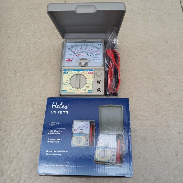 Multimeter Avometer Heles Ux-78 - Analog Multi Tester Ux78 Ux78Tr