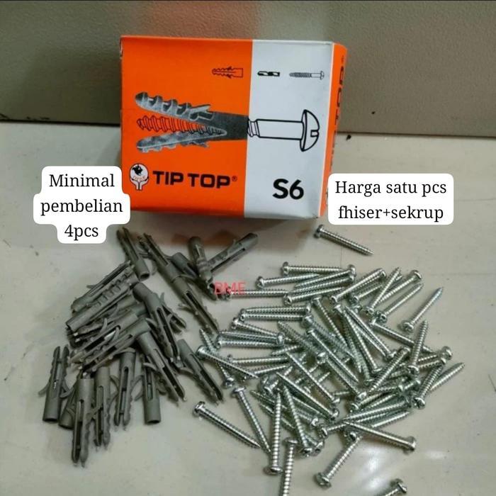 fisher s6 dan sekrup 4cm harga sepasang