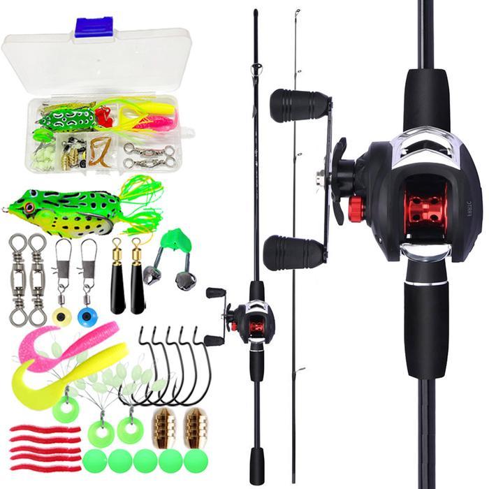 Official Lucky Man Joran Pancing Full Set Pancing Casting 1 Set Lengkap Pancing Casting 1 Set