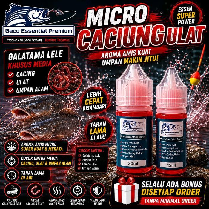 GACO Essen ikan lele MICRO CACING ULAT Dijamin anti zonk