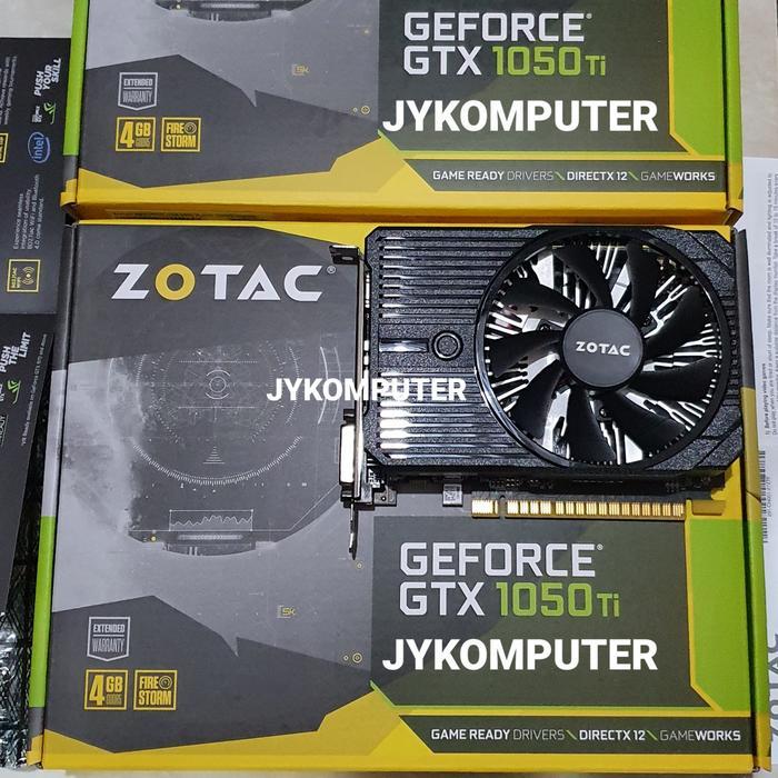 VGA ZOTAC GeForce GTX 1050 Ti 4GB GDDR5 128 bit VGA GTX1050Ti Baru