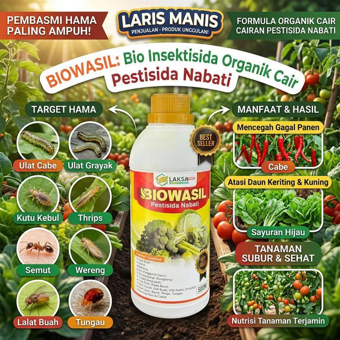 BIOWASIL Pupuk Cabe Agar Berbuah Lebat ORIGINAL Obat Hama Cabe Paling Ampuh Pestisida Organik Atasi