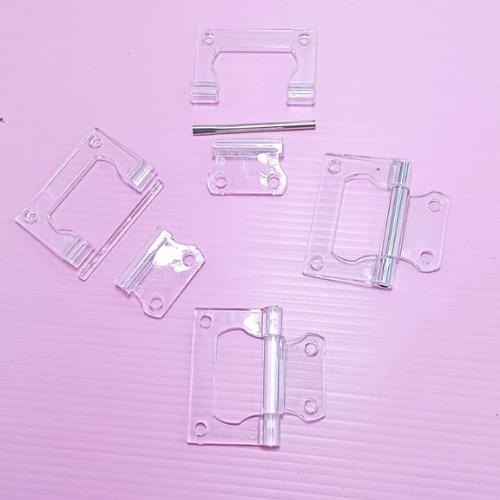 Engsel Akrilik Engsel Kuping Super Bening Door Hinge Acrylic Engsel Pintu Akrilik Engsel Transparan