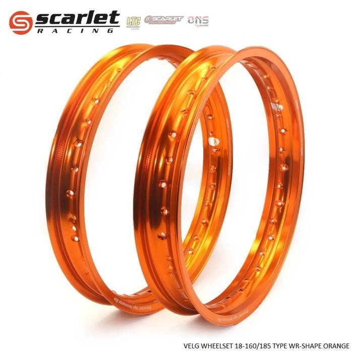 SCARLET RACING Velg Motor Pelek Rim Alloy Ring 18 160 185 WR