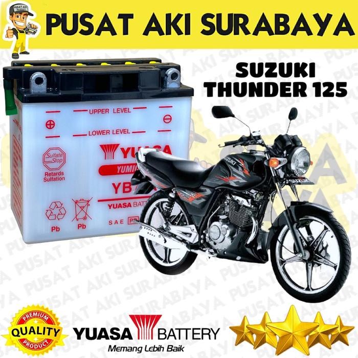 Aki Yuasa Yb7A Motor Thunder 125 Tunder 250 Original Yumicron Yb7-A 8A