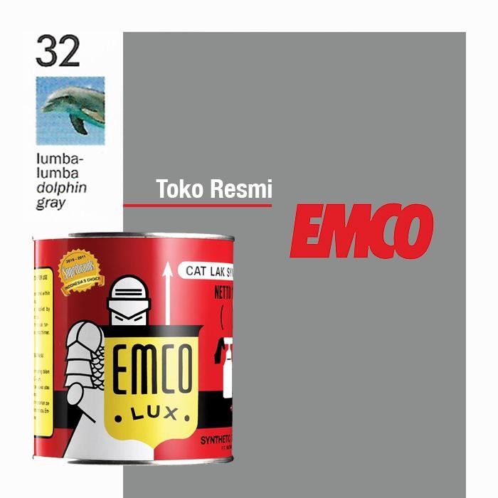 Emco Lux Cat Kayu & Besi 1kg - Abu Abu Cat Pagar Kusen Pintu