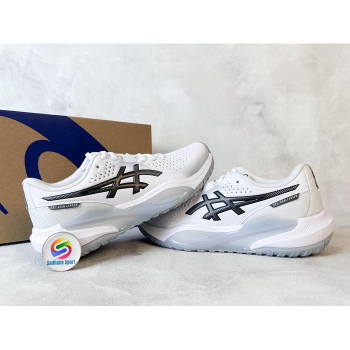 Sepatu Tenis Asics Gel Challenger 15 M White/Gunmetal