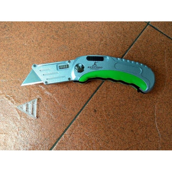NEW - KENTARO Pisau Cutter Lipat Baja Carbon Steel Heavy Duty Japan Quality