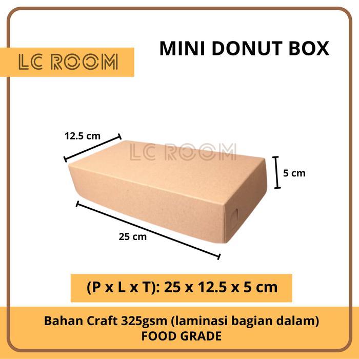 Paper Box Mini Donat Kotak Martabak Kemasan Makanan Kertas Kraft