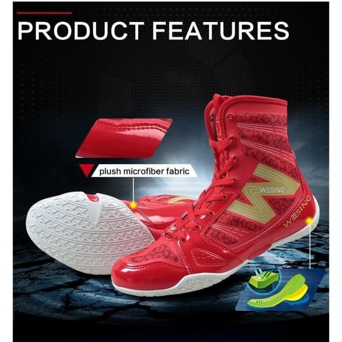 Wesing Boxing Shoes / Sepatu Tinju Wesing - Red