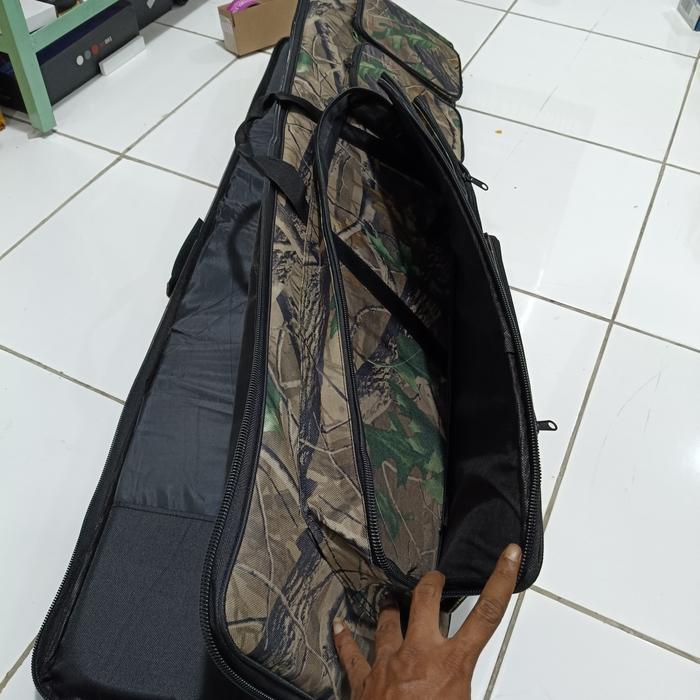 Tas Senapan Kotak 120Cm Plus Saku Pompa