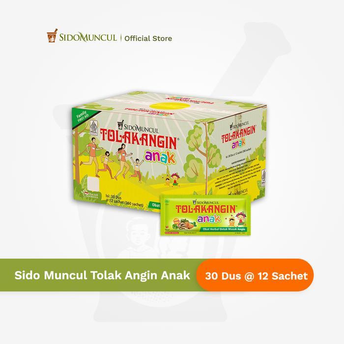 gugg- [Karton Isi 30 Dus] Tolak Angin Anak Cair Herbal Isi 12 Sachet - Masuk Angin Daya