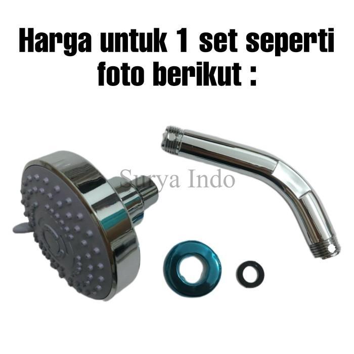 Toto Indo - Kepala Shower Tembok 1/2" Shower Tanam 5 Mode Pancuran Dinding Kamar Mandi Kolam Renang