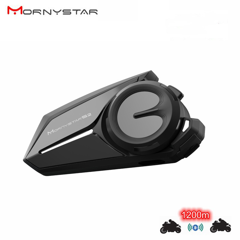 Helmet Bluetooth Headset Motorcycle Mornystar S2 Multi-Functional Stereo Headphones For Two Way