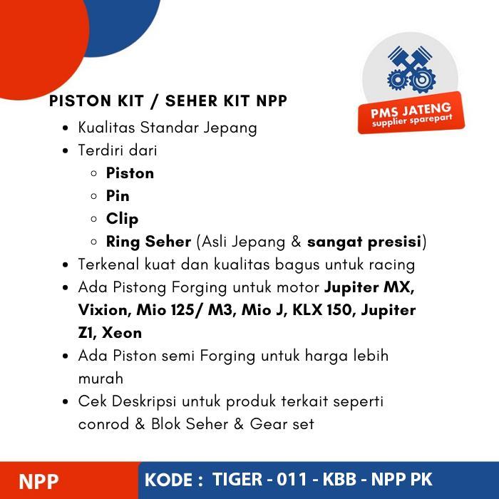 Piston Kit Honda Tiger Revo Kbb Npp Os Std-200 Seher Paket