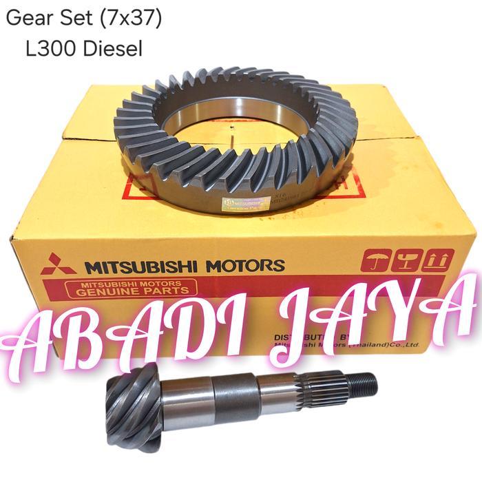 Baru Gear Set Atau Gigi Gardan Mitsubishi L300 Diesel 7X37 Original Ori Berkualitas