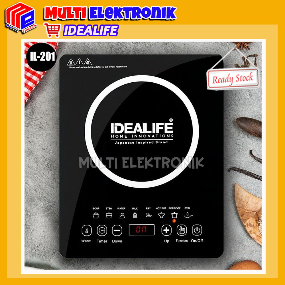 Idealife Kompor Listrik / Kompor Induksi IL-201 / IL201 / IL 201 Induction Cooker Idealife 1 Tungku