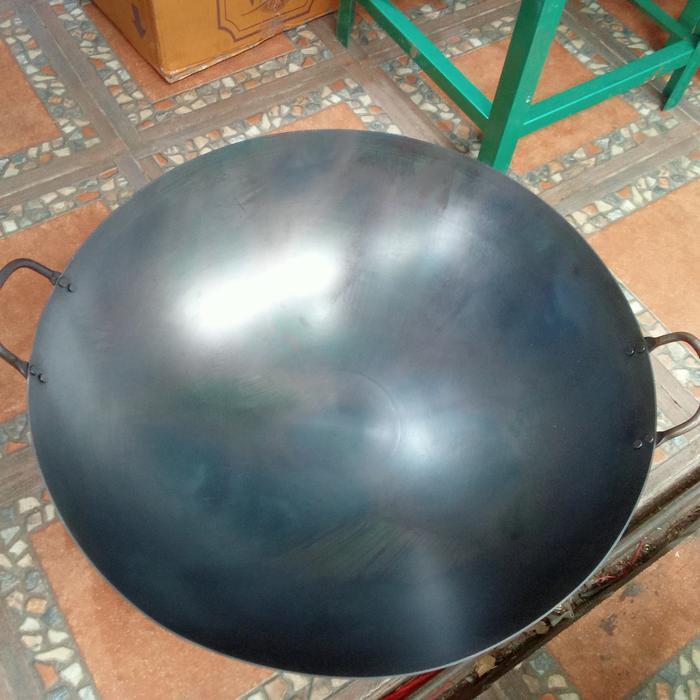vowk- Wajan Kuali Katel Baja Impor Seasoning 60 Cm