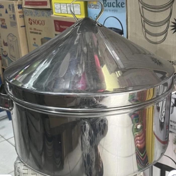 Dandang Kukusan Siomay Dimsum Bulat 32Cm Tebal