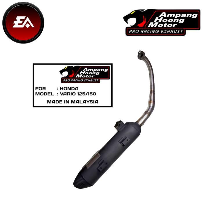 ASLI AMPANG HOONG MOTOR Muffler Knalpot Racing Tsukigi Racing A Honda Vario 125 Old Vario 150 Old
