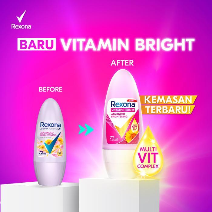 i0cc- Rexona Women Deo Ap Roll On Adv Brightening 45Ml Twin Pack