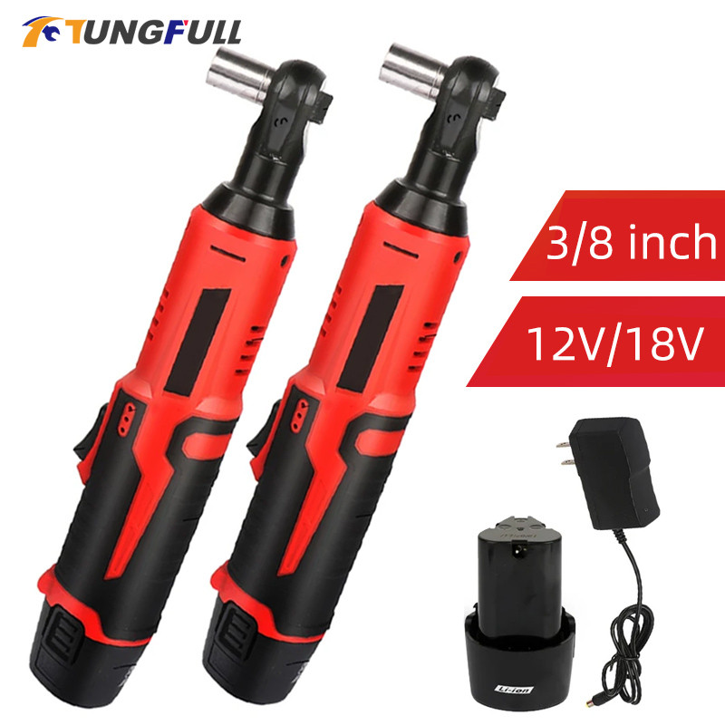 Electric Ratchet Wrench Right Angle Ratchet Wrench Impact Drill 18v Rechargeable Screwdriver Removal