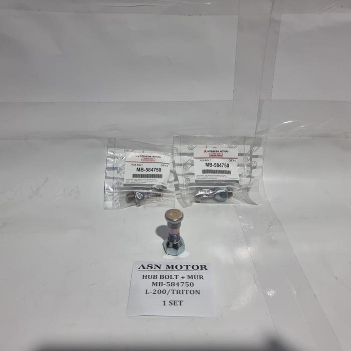 Baru Hub Bolt + Nut Baut Roda +, Murkhusus Buat Mobil Triton Atau L200 Ori Berquality