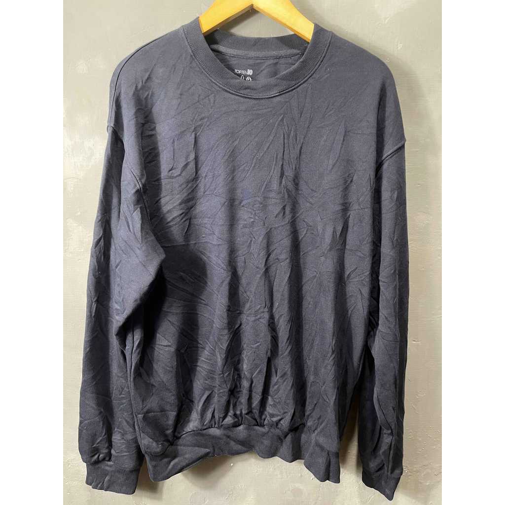 CREWNECK TOPTEN HITAM SECOND