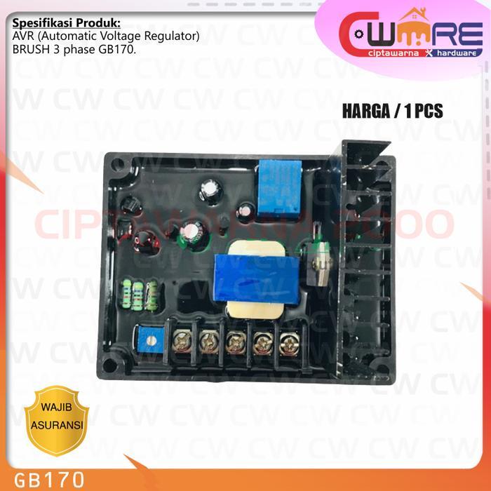 Ready oke] AVR Automatic Voltage Regulator Brush 3 phase GB170 Genset Universal