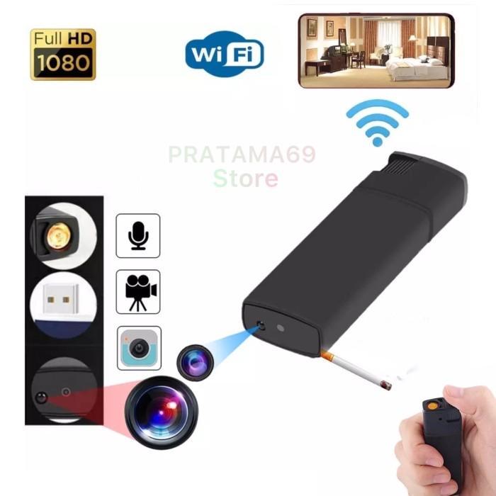 BERGARANSI Korek Api Kamera Wifi CCTV Mini - Spy Cam Lighter HD K6