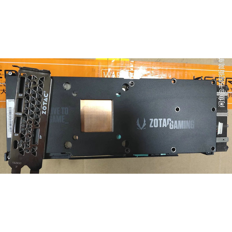 for ZOTAC RTX2080Ti Graphics Video Card Radiator Cooler With BackPlate laptop heat skin
