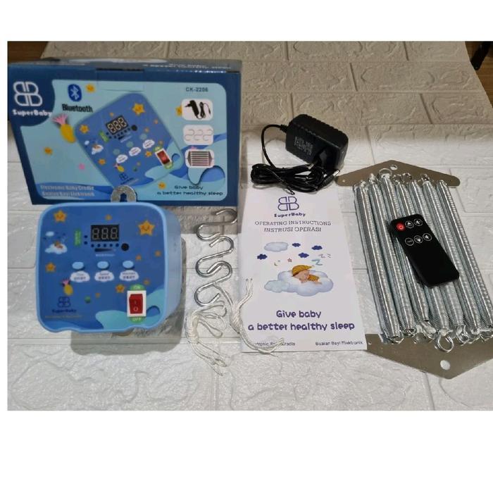 Kaffa - Ayunan Listrik Remote Bluetooth Super Baby Bluetooth Remote Ayunan Listrik Murah Ayunan