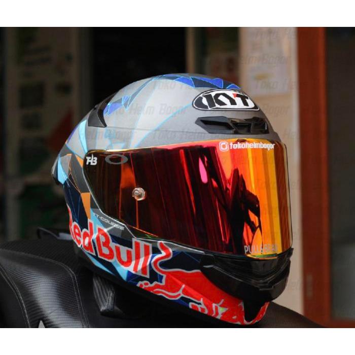 Helm KYT TT Course Pol Espargaro 2021 Red Bull Paket ganteng - S