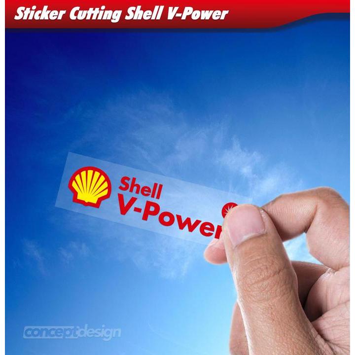 SALE Sticker / Stiker Cutting Shell V-Power ORIGINAL