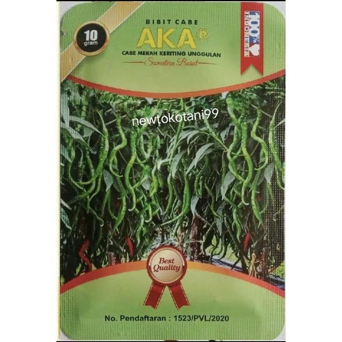 ( 10 bungkus ) Benih cabe AKAR 10gram Cabe merah keriting cmk AKAR 10 gram benih cabai kriting asli