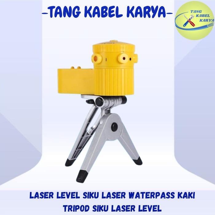 NEW Laser Leveler Siku Laser Waterpass Kaki Tripod Siku Laser Level MULTIFUNGSI HORIZONTAL