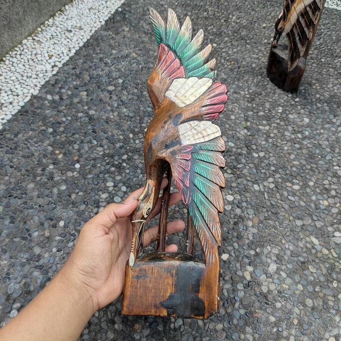 Olaimarket- Patung Burung Bangau 40 Cm/Patung Bangau/Patung Burung/Flaminggo