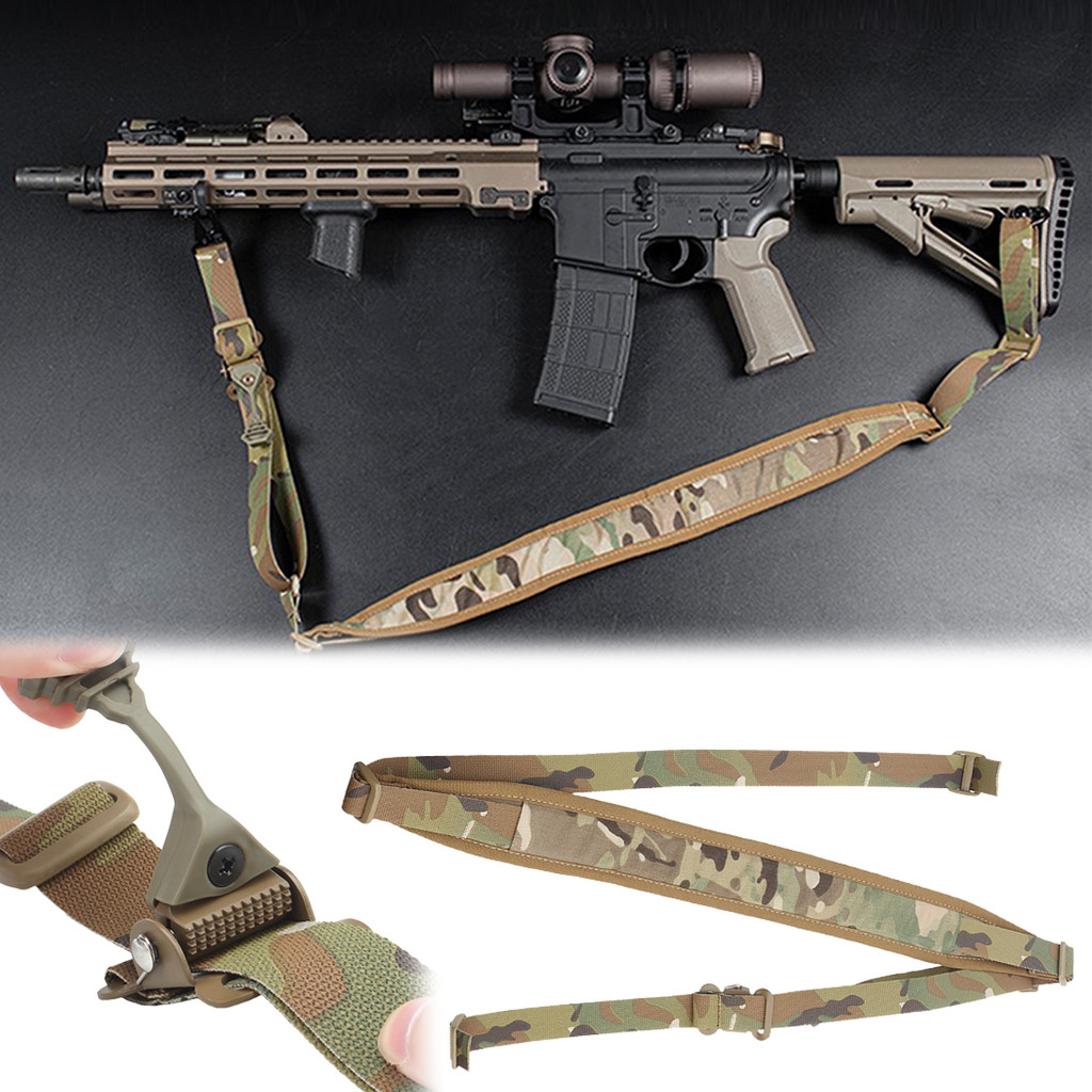 Airsoft Tactical 2 Point Nylon Sling Quick Adjust Sling for Hunting Clothing Accessories, M4 AK